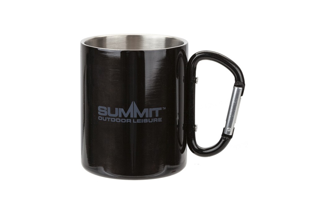 Термокружка с ручкой-карабином Summit Carabiner Handled Mug 300 мл Черная