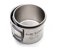 Чашки Kelly Kettle (2 ш.т.)  из нержавеющей стали (500 мл и 350 мл)