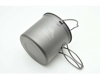 Титановый котелок (чашка) с дугообразной ручкой TOAKS Titanium 1100ml (POT-1100-BH)