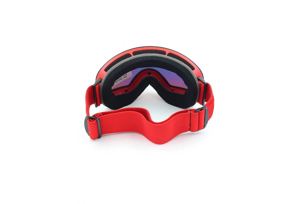 Маска для лыж и сноуборда Sposune HX003-2 Matte Red-Full Revo Red