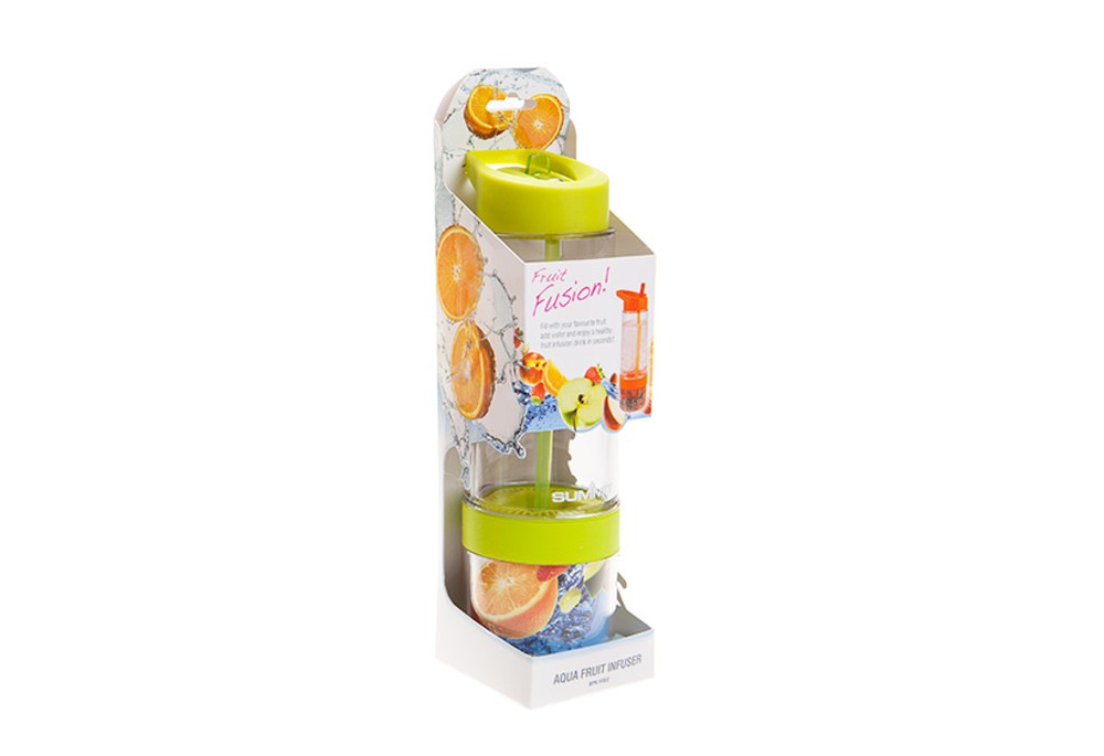 Бутылка-соковыжималка Summit MyBento Fruit Infuser-Squeezer Bottle зеленая 750 мл